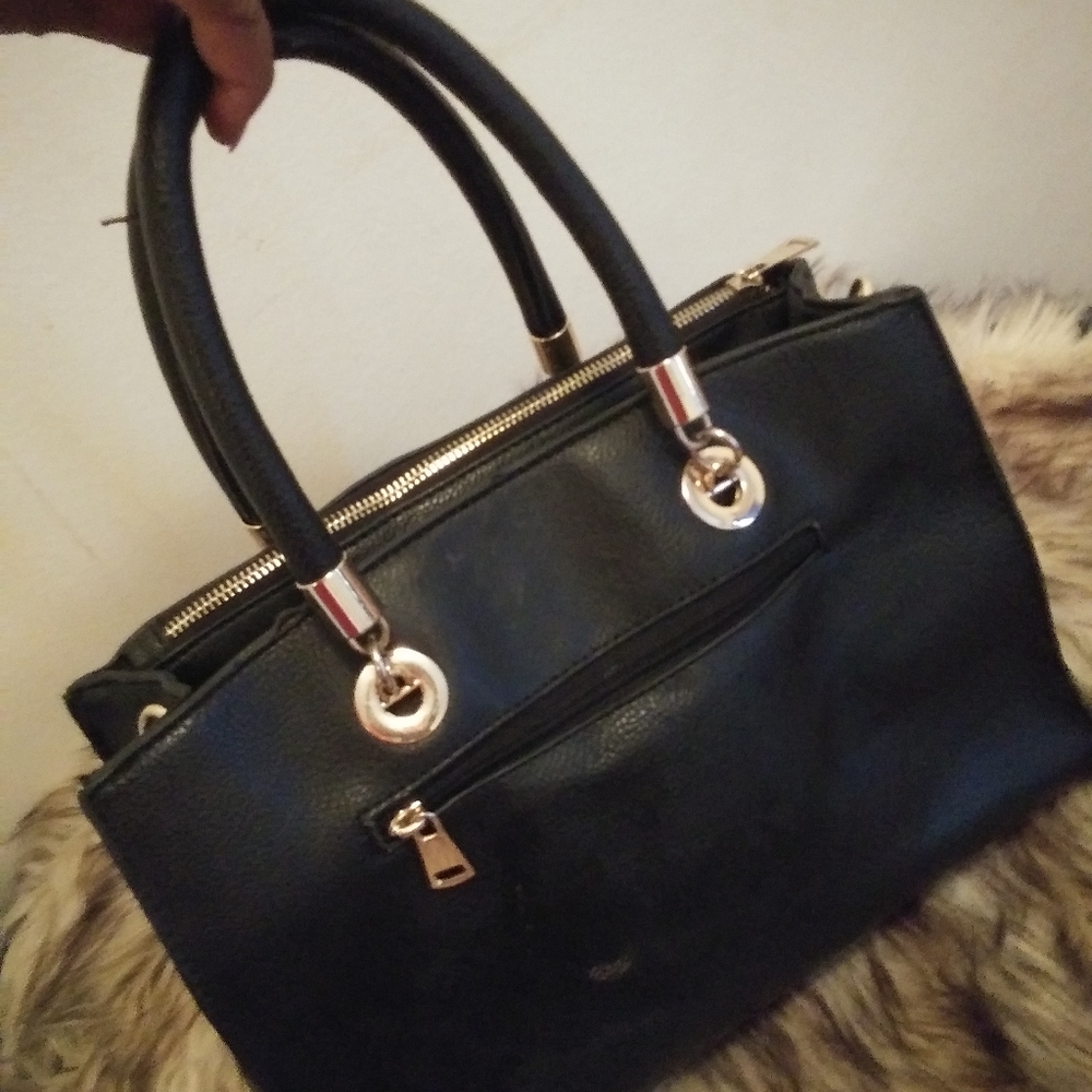 Black Bag Gold Embellishments